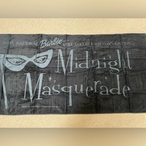 Black Plush Cotton Beach Towel from the 2005 National Barbie Convention